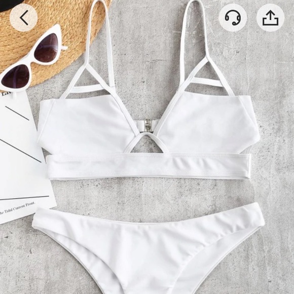 Zaful Other - White bathingsuit